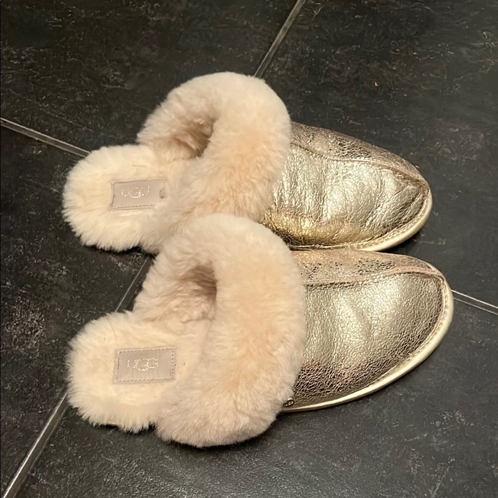 UGG Gold Sheepskin Slippers
